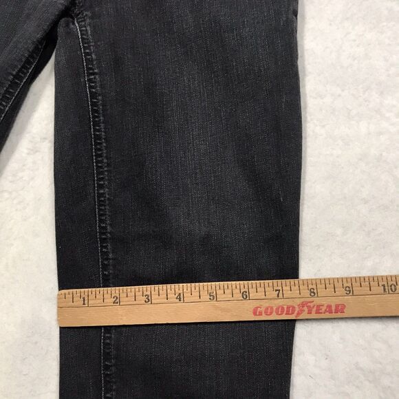 PAIGE Cindy Jeans Women 29x27 Black Willow Slim Stretch Denim Dark Academia - Picture 8 of 14